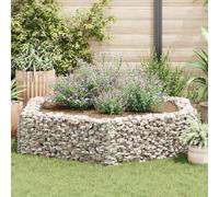 Ziaphsol aiuola rialzata esagonale, 200 x 173 x 40 cm, in acciaio zincato, per giardino, balcone e terrazza, resistente al gelo, robusta e durevole