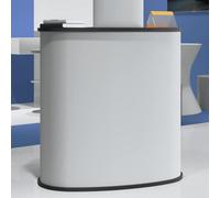 Ziaphsol Banco pieghevole in legno, 90 x 48 x 93 cm, con borsa per il trasporto, spessore della piastra 12 mm, chiusura in , portata 10 kg, bancone pubblicitario per fiere, showroom, eventi