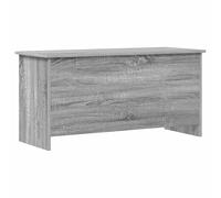 Ziaphsol Cassapanca grigio Sonoma, in legno, 100 x 40 x 50 cm, con coperchio, per camera da letto, corridoio, ordine e organizzatore