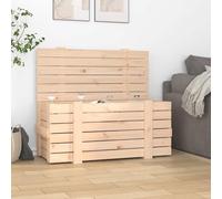 Ziaphsol Cassapanca in legno di pino massiccio, 91 x 40,5 x 42 cm, con coperchio, per tappeti, cuscini e ordine in casa