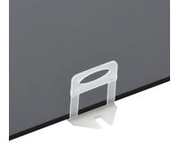 Ziaphsol Clip di livellamento per piastrelle, 250 pezzi, 3 mm, in PP trasparente, distanziatori per sistemi di livellamento, per pavimenti e piastrelle da parete, per montaggio, riparazione