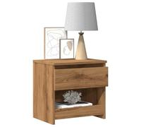 Ziaphsol Comodino in rovere Artisan, 40 x 30 x 39 cm, in legno resistente, con 1 cassetto e 1 scomparto per camera da letto, soggiorno, tavolino