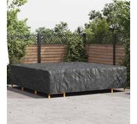 Ziaphsol Copertura per mobili in tinta unita, nero, 300 x 300 x 70 cm, 210D, impermeabile, per mobili da giardino, terrazze, lounge e set di sedie, protezione dalle intemperie