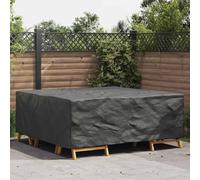 Ziaphsol Coprimobili in tinta unita, nero, 200 x 190 x 85 cm, 600D, per mobili da giardino, terrazza, balcone, protezione dalle intemperie, tessuto impermeabile e copertura