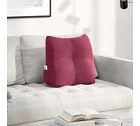 Ziaphsol Cuscino per la schiena, 45 x 24 x 50 cm, in velluto, con tasca laterale, ergonomico, per divano, letto, soggiorno, camera da letto, supporto per collo, colonna vertebrale, lettura, relax