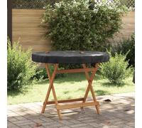 Ziaphsol Custodia protettiva per tavolo da esterno, 112 x 112 x 10 cm, in tessuto Oxford 210D, impermeabile, resistente alle intemperie e ai raggi UV, con bottone a pressione, per mobili da giardino e