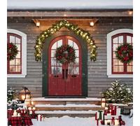Ziaphsol Ghirlanda natalizia con luci a LED, 10 m, 150 LED bianco caldo, 900 rami, per interni ed esterni, USB 5 V, 8 effetti luminosi, per finestre e giardini