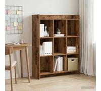 Ziaphsol Libreria in legno anticato, 87,5 x 30 x 111 cm, con 9 ripiani, scaffale da parete e angolare, divisorio per stanze, durevole, design moderno per soggiorno, ufficio, cameretta dei bambini