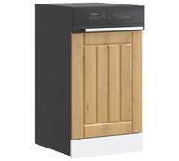Ziaphsol Lucca Artisan - Pannello frontale per lavastoviglie in legno di quercia artigianale, 45 x 1,5 x 67 cm, protezione per lavastoviglie, facile da pulire, design senza tempo, versatile