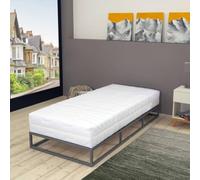Ziaphsol Materasso 120 x 200 cm, a 7 zone, a molle insacchettate da 20 cm, durezza H2, anima a molle in schiuma fredda, rivestimento lavabile, per camera da letto e ospiti