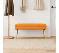 Ziaphsol Panca imbottita a doppio strato, 110 x 40 x 47 cm, in tessuto, per corridoio, ingresso, con telaio in legno e cuscino in schiuma, fino a 110 kg