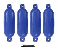 Ziaphsol Parafanghi per barche, 4 pezzi, blu, 58,5 x 16,5 cm, in PVC, per barca, yacht, ponte, investitori e porti marittimi, con pompa per un'evaporazione sicura sul posto sdraiato
