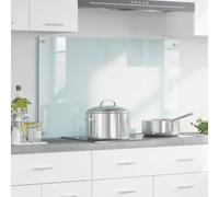 Ziaphsol Parete da cucina latte in vetro temperato, 100 x 60 cm, per parete della cucina come paraspruzzi, superficie liscia per cucina moderna e facile da pulire