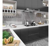 Ziaphsol Pellicola autoadesiva per mobili in PVC nero, 500 x 90 cm per rotolo, opaca per superfici lisce, come protezione dagli sguardi indiscreti per finestre e per la privacy in bagno e ufficio