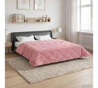 Ziaphsol Piumone invernale rosa, 220 x 240 cm, in microfibra, pile, trapunta per camera da letto e camera degli ospiti, traspirante, calore per notti fredde