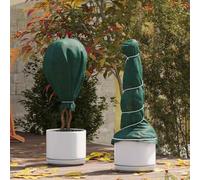 Ziaphsol Protezione invernale per piante, in tessuto non tessuto, verde, 50 x 1,6 m, per aiuola esterna, terrazza, protezione dal gelo e dai raggi UV, per la cura del giardino