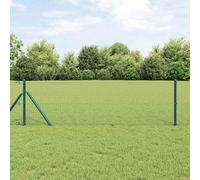 Ziaphsol Recinzione metallica saldata da 25 x 0,5 m, colore verde, per giardino, terrazza e terreno, rete metallica resistente alle intemperie con montaggio a terra, protezione da sguardi indiscreti