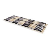 Ziaphsol Rete a doghe 90 x 200 cm in robusto legno di faggio con 42 doghe in legno di betulla, 7 zone, resistenza regolabile e tappi SBS, ideale per un sonno riposante in camera da letto