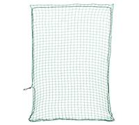 Ziaphsol Rete per rimorchio con corda in gomma verde, 4 x 3 m, in polipropilene, rete di sicurezza per carichi con maglie da 45 x 45 mm per il trasporto, resistente alle intemperie e ai raggi UV