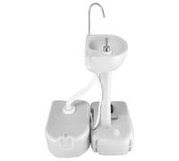Ziaphsol Serbatoio dell'acqua portatile da 24 l, grigio, in HDPE per roulotte e camper, robusto serbatoio dell'acqua da campeggio con manico, per WC, lavandini e lavelli per viaggi all'aperto ed