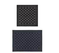 Ziaphsol Set di 10 asciugamani in 100% cotone nero e grigio, 5 strofinacci da 50 x 70 cm e 5 asciugamani per ospiti 50 x 50 cm, per asciugare e per il bagno degli ospiti
