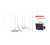 Ziaphsol Set di 11 apriportiere universali per auto, in acciaio inox e TPU, con cunei, pompa ad aria e formato tascabile, 42 x 14 cm, per aiuto in caso di guasto e emergenze