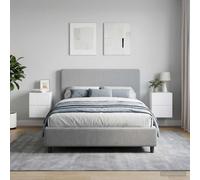 Ziaphsol Set di 2 comodini da parete, 34,5 x 33 x 40 cm, con vano portaoggetti, legno resistente, design moderno, pratico supporto da parete per camera da letto, appartamenti urbani