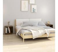 Ziaphsol Set di 2 comodini in legno di pino massiccio, colore marrone miele, 40 x 30 x 40 cm, ideale come tavolino e comodino per camera da letto e soggiorno, facile da montare