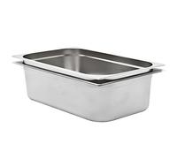 Ziaphsol Set di 2 contenitori per gastronorm, in acciaio inox, GN 1/1, 150 mm, impilabili, per bancone riscaldante, Bain Marie Chafing Dish buffet, catering, ristoranti, cucina, capacità 21 l
