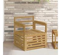 Ziaphsol Set di 2 divani per esterni in legno di acacia massiccio, bianco, resistente alle intemperie, per terrazza, balcone, giardino, soggiorno, con espansione modulare e comode imbottiture