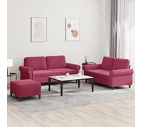 Ziaphsol Set di 3 divani con cuscino, in velluto, stile scandinavo, moderno, con funzione letto e cassettone, per soggiorno e ufficio