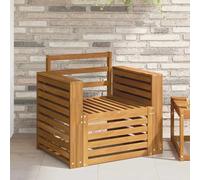 Ziaphsol Set di mobili da giardino in legno massello di acacia, resistente alle intemperie, espansione modulare per terrazza, balcone, giardino, lounge all'aperto
