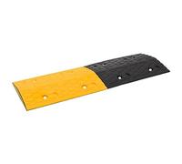 Ziaphsol Soglia da pavimento, 3 pezzi, giallo e nero, 97 x 32,5 x 4 cm, in gomma, per parcheggio, magazzino, cortile, vialetto, uscita, cantiere e terreni operativi, con montaggio