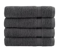Ziaphsol SOLUND - Set di asciugamani da doccia in 100% cotone filato ad anelli, 4 pezzi, 70 x 140 cm, 600 g/m², assorbenti, per asciugare dopo la doccia