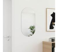 Ziaphsol Specchio da parete in vetro, 80 x 40 cm, senza cornice, con superficie a specchio trasparente, per camera da letto, soggiorno, corridoio, corridoio, specchio visivamente generoso
