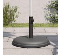 Ziaphsol Supporto per ombrellone da 15 kg, con base in plastica in cemento, rotondo, compatibile con asta con diametro di 32/35/38 mm, supporto stabile per balcone, terrazza, giardino, resistente al