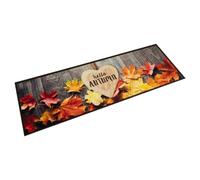 Ziaphsol Tappeto da cucina lavabile, autunno, 45 x 150 cm, in velluto, antiscivolo, per interni ed esterni, zerbino cattura lo sporco