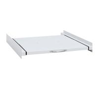 Ziaphsol Telaio intermedio in acciaio per lavatrice con ripiano estraibile, telaio impilabile con set di collegamento, 60 x 60 x 8 cm, fino a 80 kg, salvaspazio per lavare la biancheria