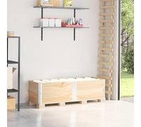 Ziaphsol Telaio per pallet, in legno di pino massiccio, 150 x 50 cm, impilabile, set da 2 pezzi, con angoli in metallo zincato, per trasporto logistica di magazzino e supporto di merci