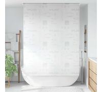 Ziaphsol Tenda a rullo per doccia, 160 x 240 cm, design Splash, in EVA con parti in alluminio, impermeabile, protezione dagli sguardi indiscreti, per bagno, doccia, ad asciugatura rapida