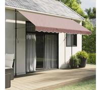 Ziaphsol Tenda da sole marrone, 3,5 m, in 100% poliestere con rivestimento in PU, impermeabile e resistente ai raggi UV, ideale per balcone, terrazza, giardino, come protezione solare e protezione dal