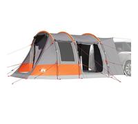Ziaphsol Tenda per auto per 2 persone, grigio arancione, impermeabile, poliestere con rivestimento in PU, 470 x 332 x 216 cm, dimensioni della confezione 60 x 27 x 26,5 cm, tenda per campeggio