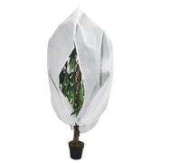Ziaphsol Tessuto non tessuto per piante antigelo con chiusura lampo, set da 4 pezzi, 70 g/m², 1 x 1,55 m per copertura, traspirante, in tessuto non tessuto, per serra e balcone, protezione dal vento e