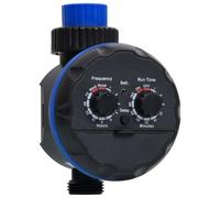 Ziaphsol Timer di irrigazione con 1 uscita e valvole a sfera, ABS impermeabile, 2 valvole, ciclo da 1 a 72 ore, tempo di funzionamento da 1 a 120 minuti, per rubinetto da 19 mm e 25 mm, irrigazione