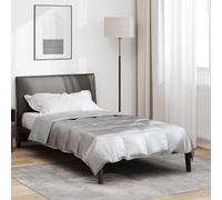 Ziaphsol Trapunta estiva argento 140x200 cm in raso e microfibra, trapunta trapuntata con imbottitura in poliestere 200 g/mq per camera da letto, camera degli ospiti, notti estive