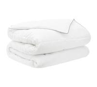 Ziaphsol Trapunta estiva bianca, 200 x 200 cm, in fibra di bambù e poliestere, imbottitura da 150 g/m², per biancheria da letto, traspirante, leggera per le calde notti estive