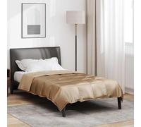 Ziaphsol Trapunta estiva dorata, 155 x 220 cm, in microfibra satinata, per camera da letto, camera degli ospiti e calde notti estive, con comfort traspirante