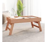 Ziaphsol Vassoio pieghevole in legno massiccio di teak, 55 x 35 x 25 cm, pieghevole e pieghevole, tavolino multiuso, tavolo da campeggio, salvaspazio, per cucina, soggiorno, ufficio, terrazza