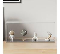 Ziaphsol Vetrina in acrilico trasparente, 34 x 16 x 14 cm, vetrina per oggetti da collezione, antipolvere, montata, scatola in plexiglass per negozi, musei, esposizione