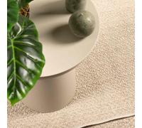 Ziaphsol ZIZUR - Tappeto passatoia beige, 80 x 250 cm, effetto iuta, per interni ed esterni, antiscivolo e facile da pulire, per balcone, terrazza, soggiorno e camera da letto